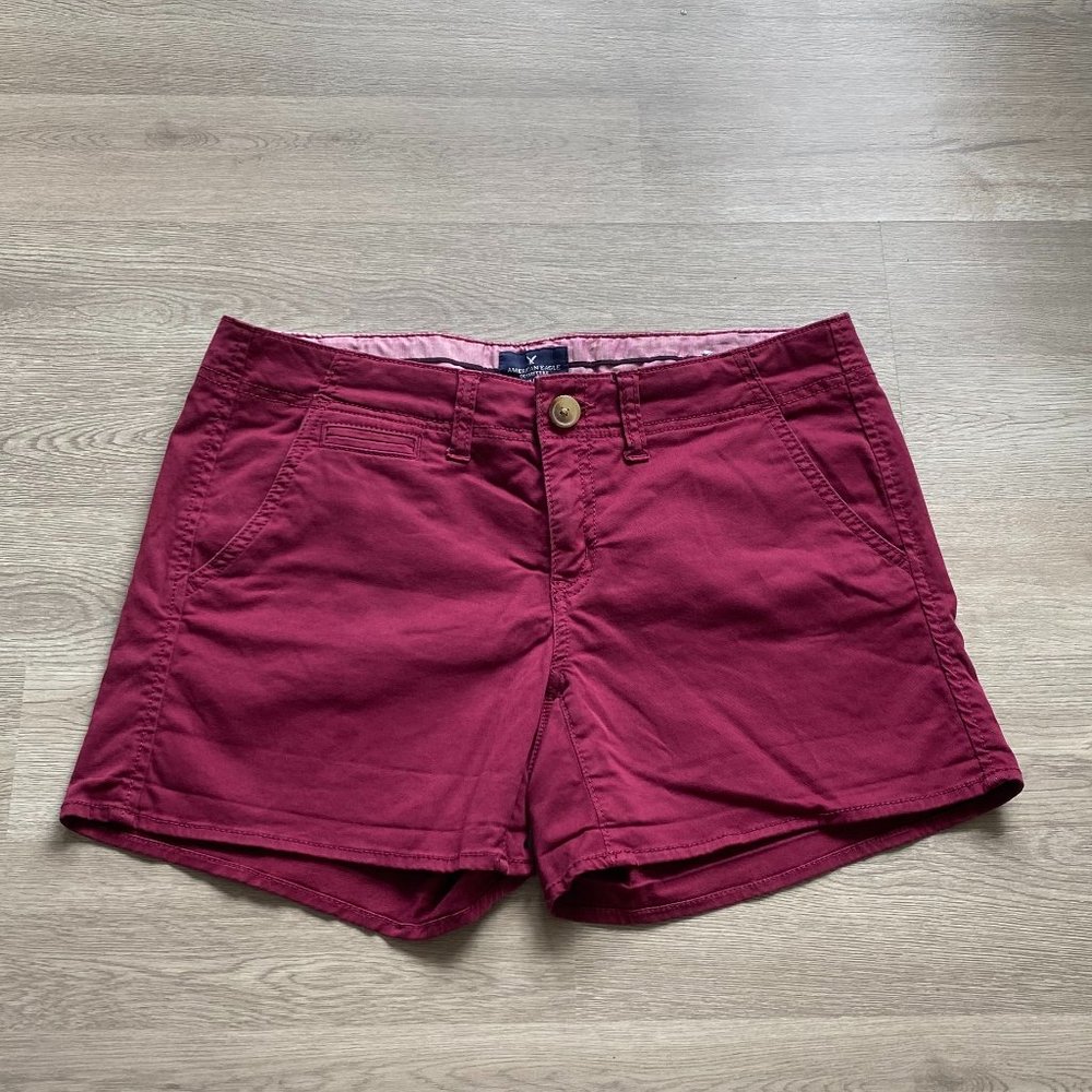 American Eagle Maroon Shorts. 10